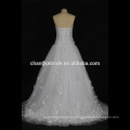 Luxe Lace Appliqued Light Champagne Ball Dress Robe de mariée 2017